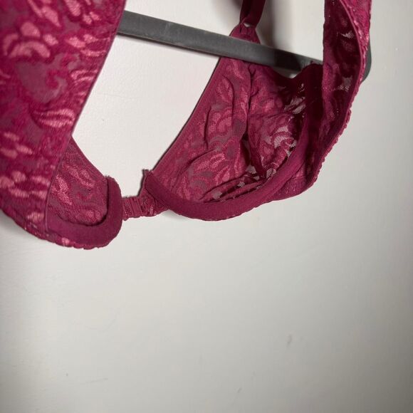 Victorias Secret Burgundy Full Coverage Racerback Bra Size 34C - Picture 4 of 5